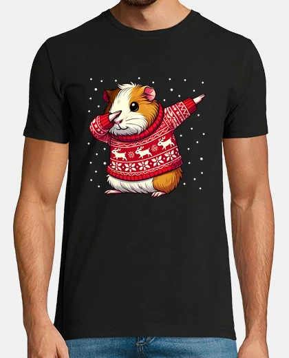 T-shirt amante della cavia di natale cavia dive