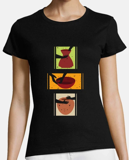 T-shirt amante della ceramica del forno retrò i
