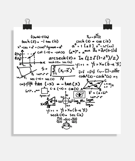 Poster amanti della matematica poster di matematica ufficio soggiorno stand poster da studio