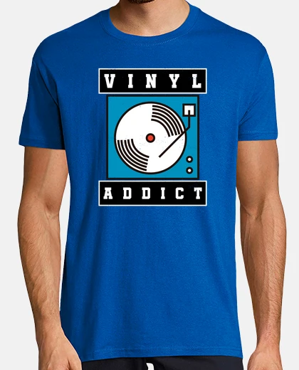 Tee-shirt amateurs de vinyle platine vinyle addict