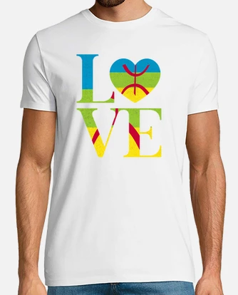 Amazigh love kabyle berber heart t shirt tostadora