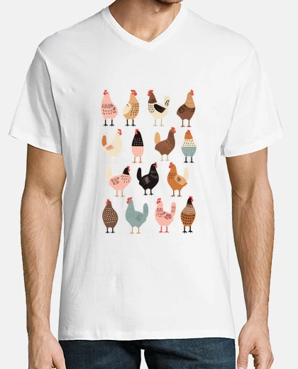 Tee-shirt ambiance de poulet vintage à la mode à 