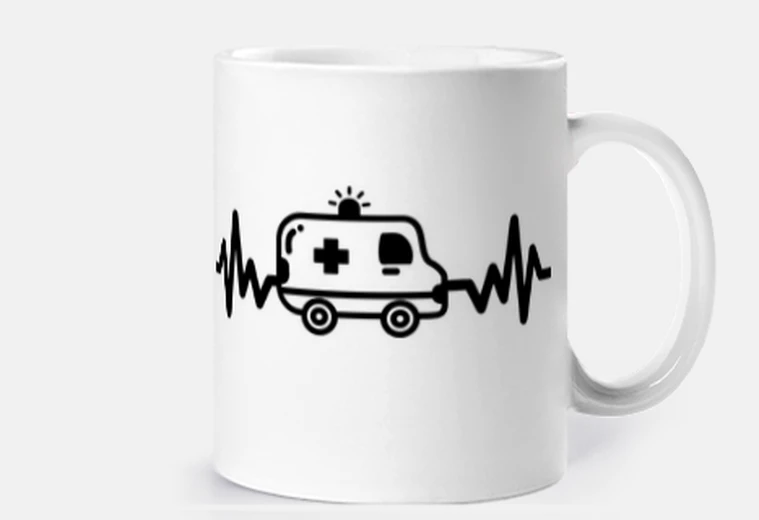 Mug Ambulance, ambulancier,ambulancière