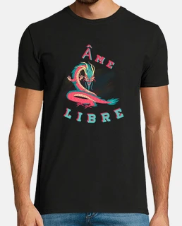 Ame libre avec dragon Tshirt cadeau