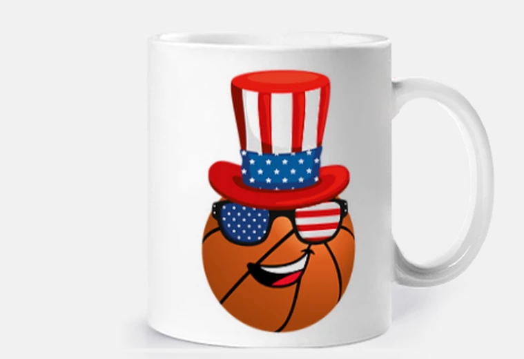 Cup American basketball 4th of july