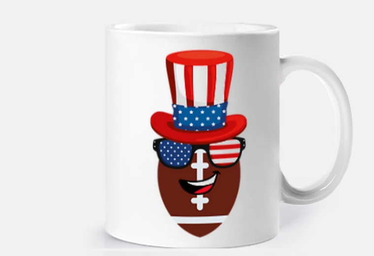 Cup American football 4th of july