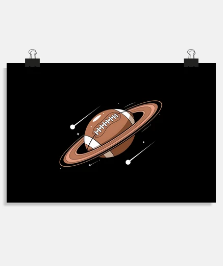 Poster American Football in Space
