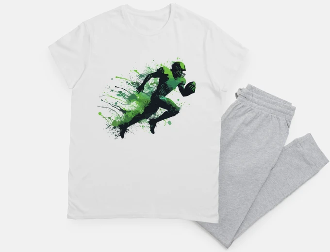 Pyjama American football Ink art