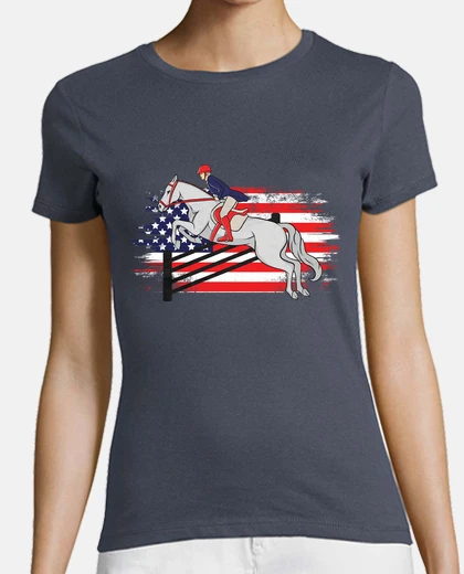 T-shirt American Horse Cavallo Equitazione