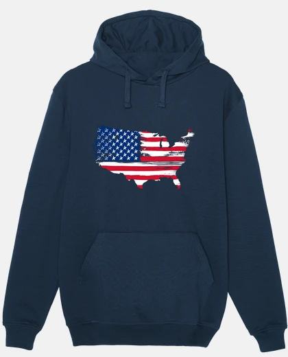 Hoodie american silhouette