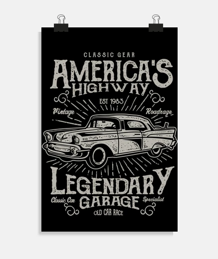 Poster america's highway