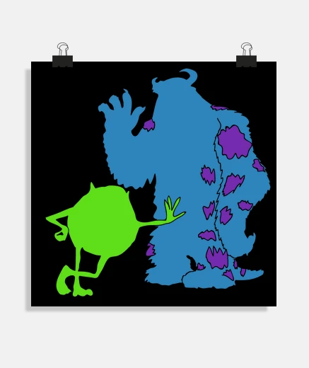 Póster Amigos Monstruosos