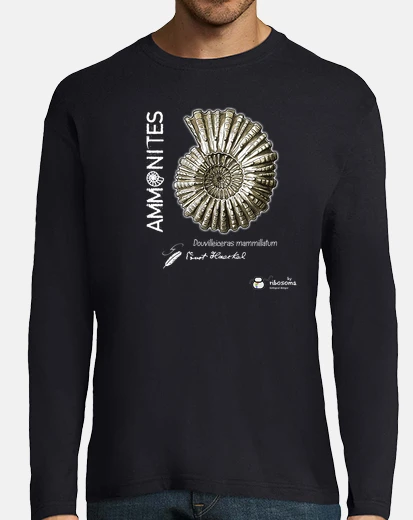 Camiseta Ammonites (fondos oscuros)