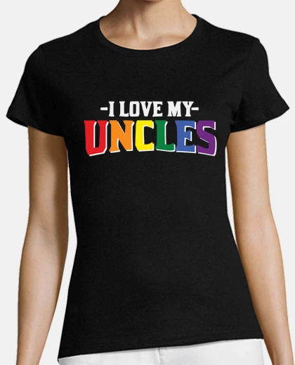 Camiseta amo a mis tíos regalos lgbtq