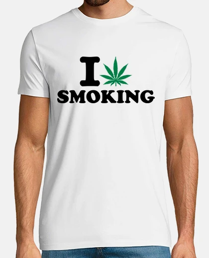 Camiseta amo el fumar marihuana