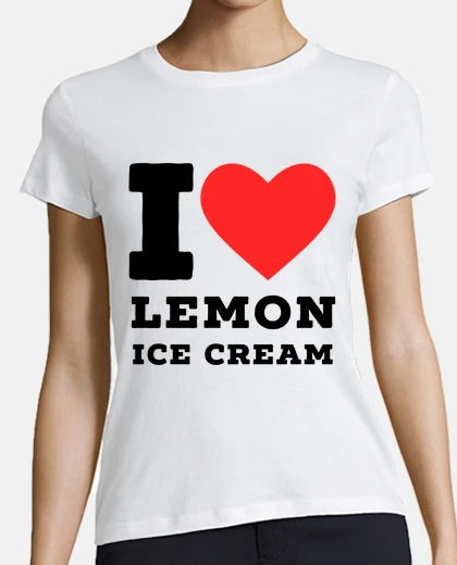Playera Amo el helado de limón