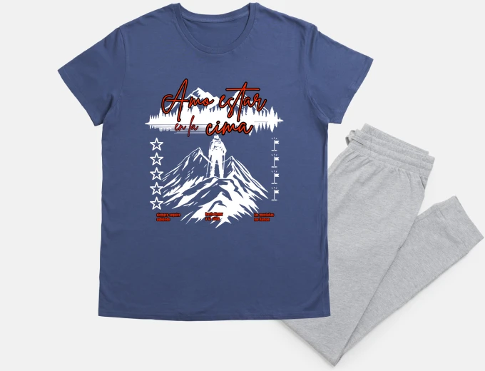 Pijama Amo estar en la cima-escalar