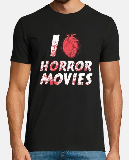 T-shirt amo i film horror film spaventosi fan di halloween