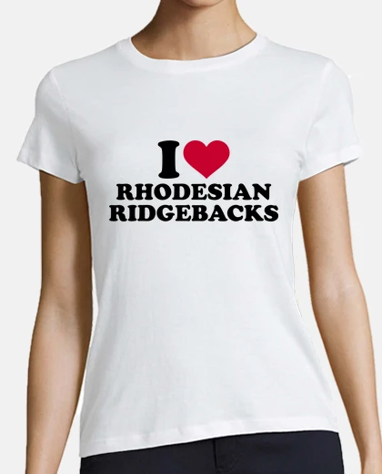 T-shirt amo i ridgeback di rhodesian
