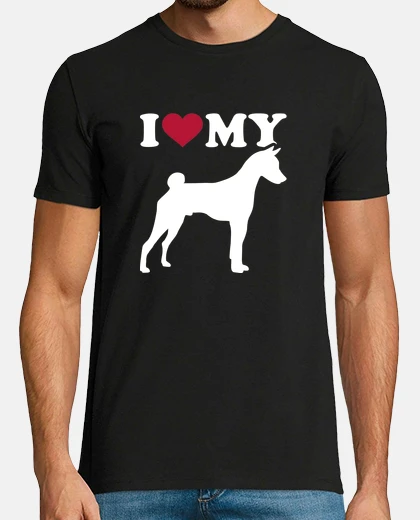 T-shirt amo il mio basenji
