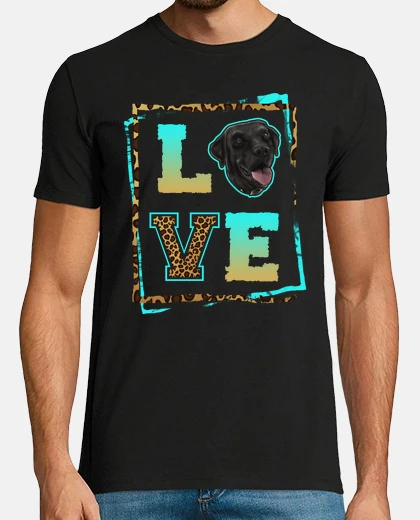T-shirt amo il mio labrador nero camicia labrador retriever tee nero lab amante laboratorio mamma e papà pro