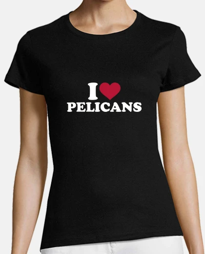 T-shirt amo il pellicano