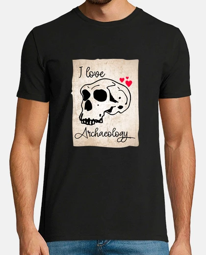 Camiseta amo la arqueología