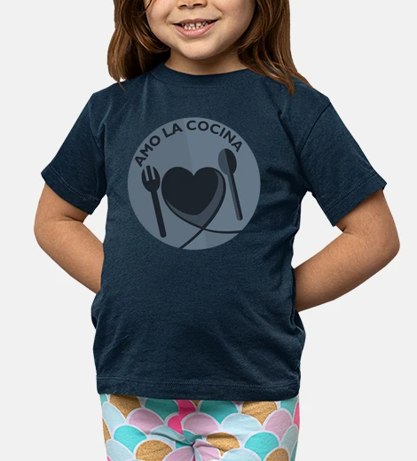 Abbigliamento Amo la cucina blu navy