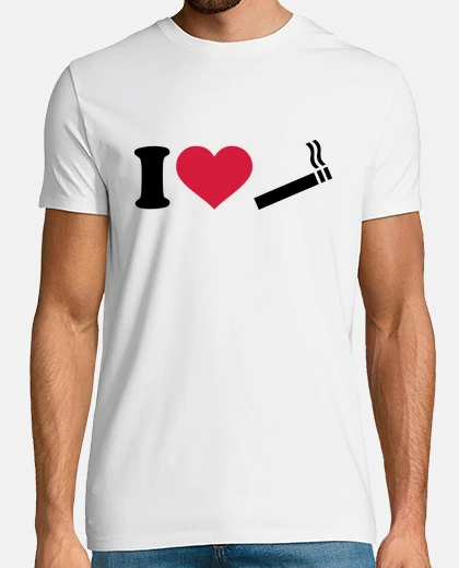 T-shirt amo le sigarette