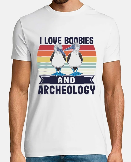 T-shirt amo le tette e l39archeologia booby bir