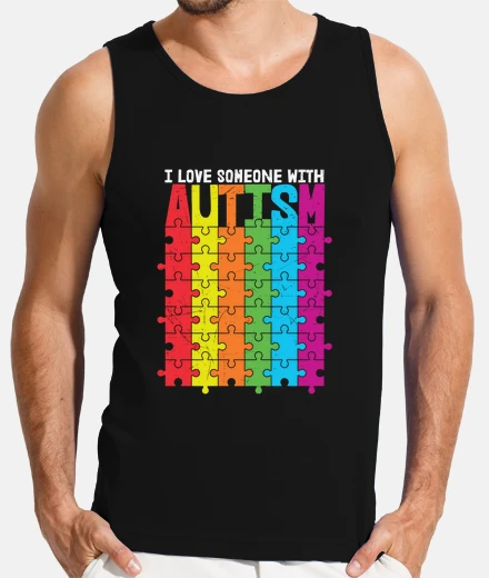 T-shirt amo qualcuno con autismo autismo