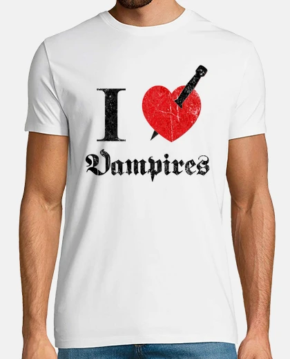 T-shirt Amo (uccidere) dracula (nero)