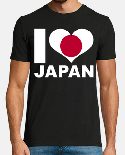 amo il Giappone con la bandiera del cuo