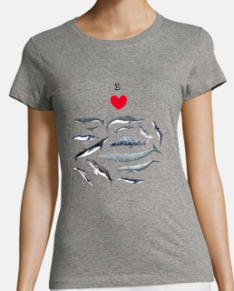 Amo las ballenas camiseta