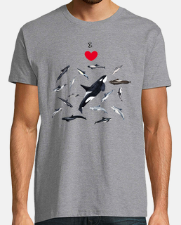Amo los delfines camiseta