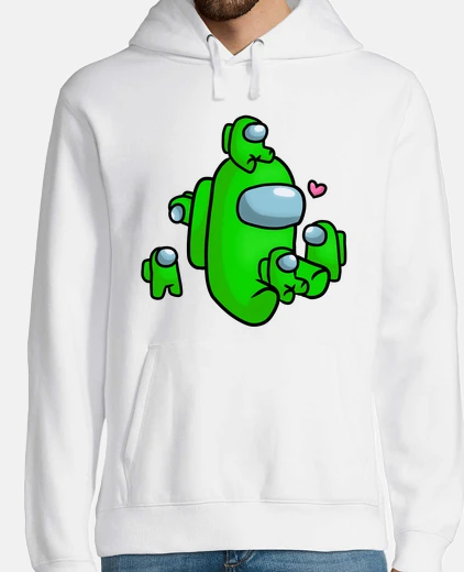 Sudadera Among us familia - Verde