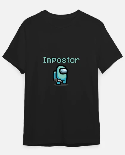 Shirt Ropa Among Us Camiseta Among Us Impostor Celeste LaTostadora