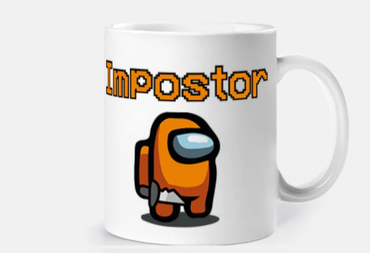 Taza Among Us Impostor Naranja