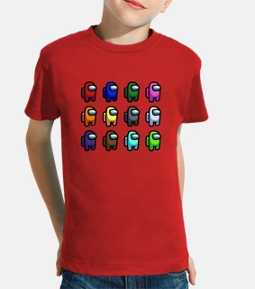 Cute among us orange character roblox boys and girls t-shirt