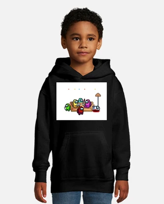 Among us friends kids hoodie tostadora