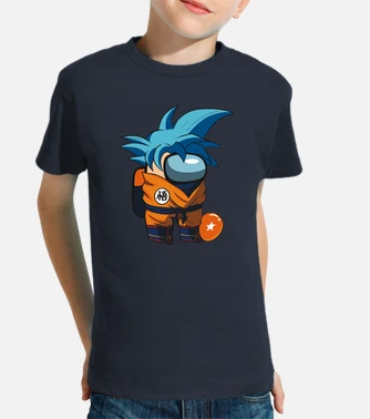 Among us goku blue kids t-shirt | tostadora Among us goku blue kids t-shirt | tostadora
