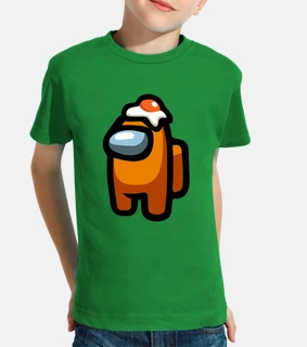 Cute among us orange character roblox boys and girls t-shirt