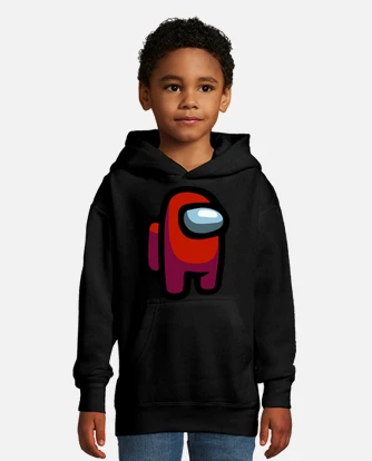 Among us red kids hoodie tostadora