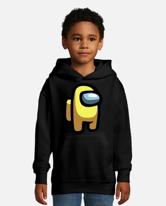 Among us yellow kids hoodie tostadora