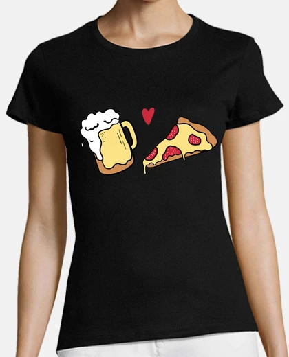 Playera AMOR CERVEZA Y PIZZA