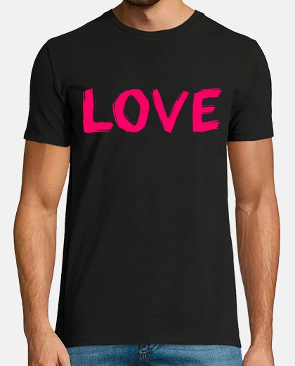 Camiseta amor, je t&#39;aime, declaración de amor, grunge