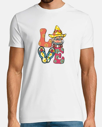 Playera amor puesta de sol de verano