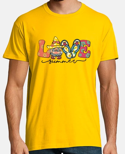 Playera amor puesta de sol de verano