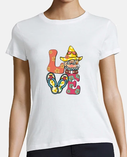 Playera amor puesta de sol de verano