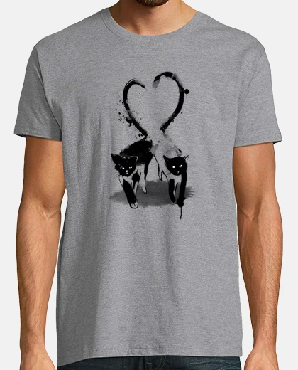 T-shirt amore e gatti